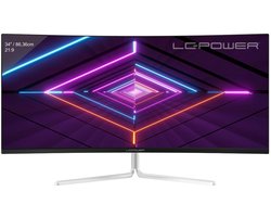 LC-Power LC-M34-UWQHD-100-C-V3 - 34" UltraWide Quad HD LCD Computer Monitor - Wit