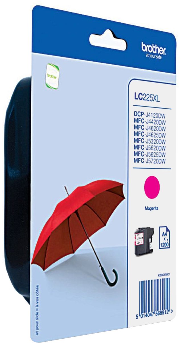 Compatible Ink Cartridge Brother LC225XLMBP Magenta