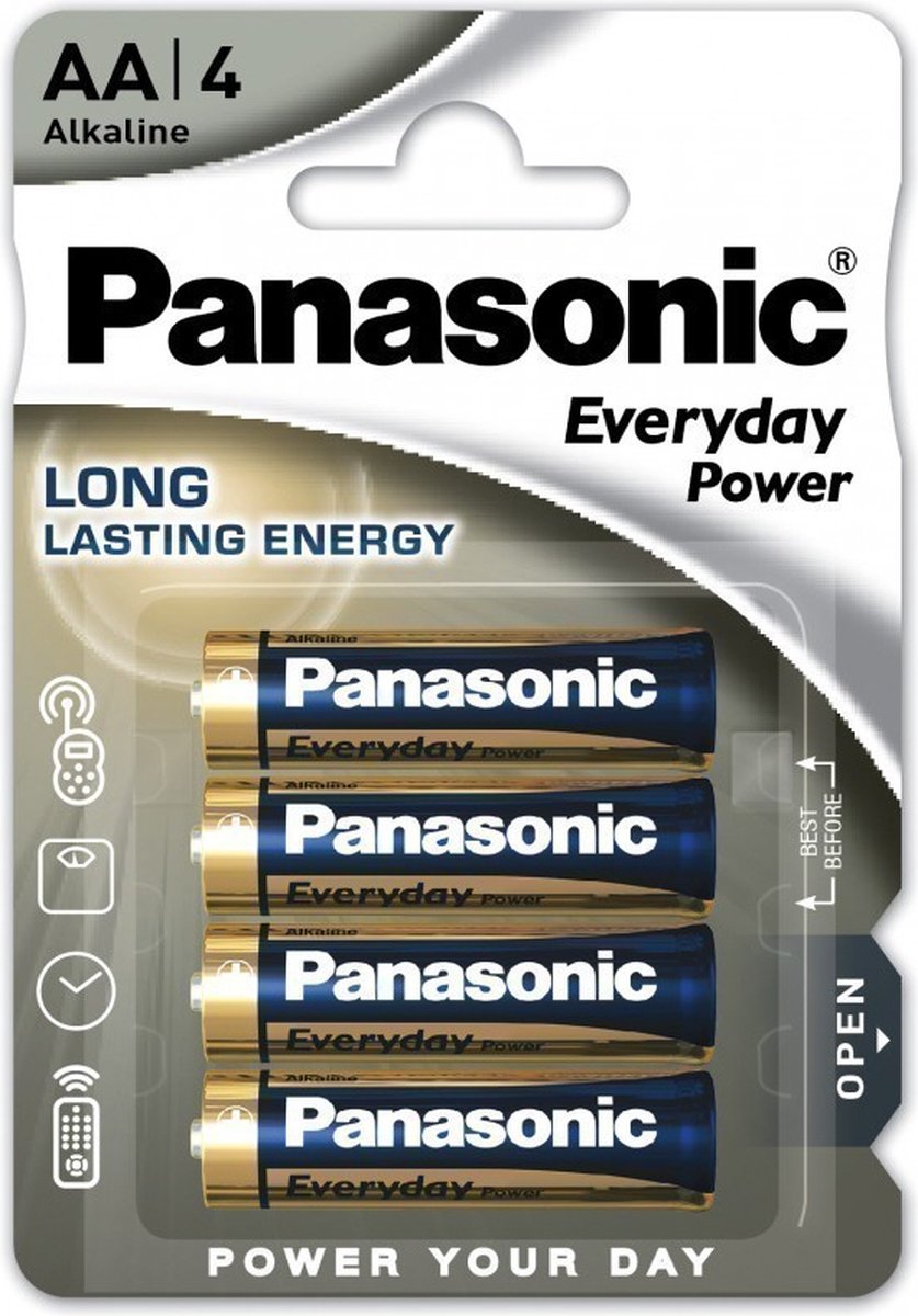 Panasonic - Batterijen - Lr06 - AA - 4 Stuks