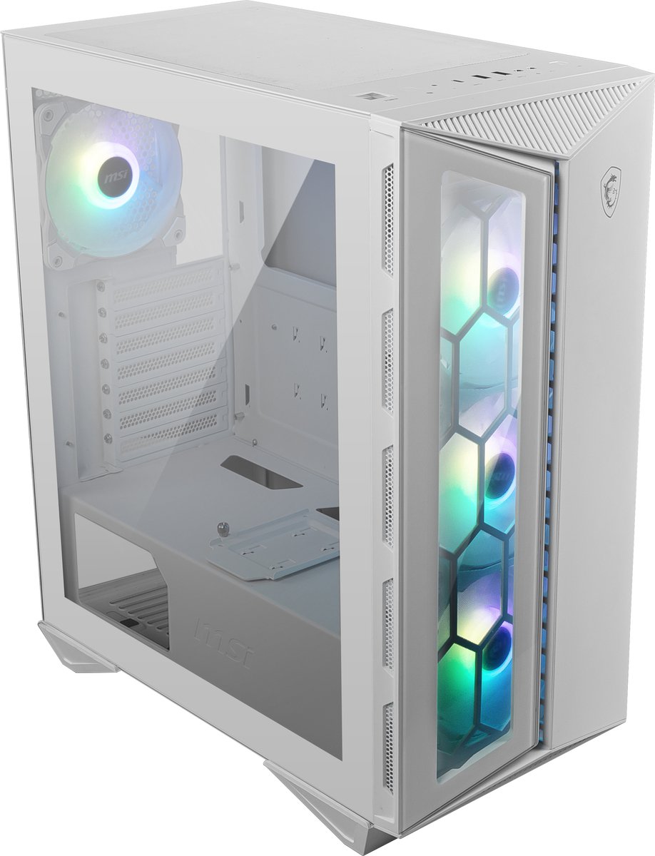ATX Semi-toren doos MSI CAS MPG GUNGNIR 110R WHITE Wit RGB