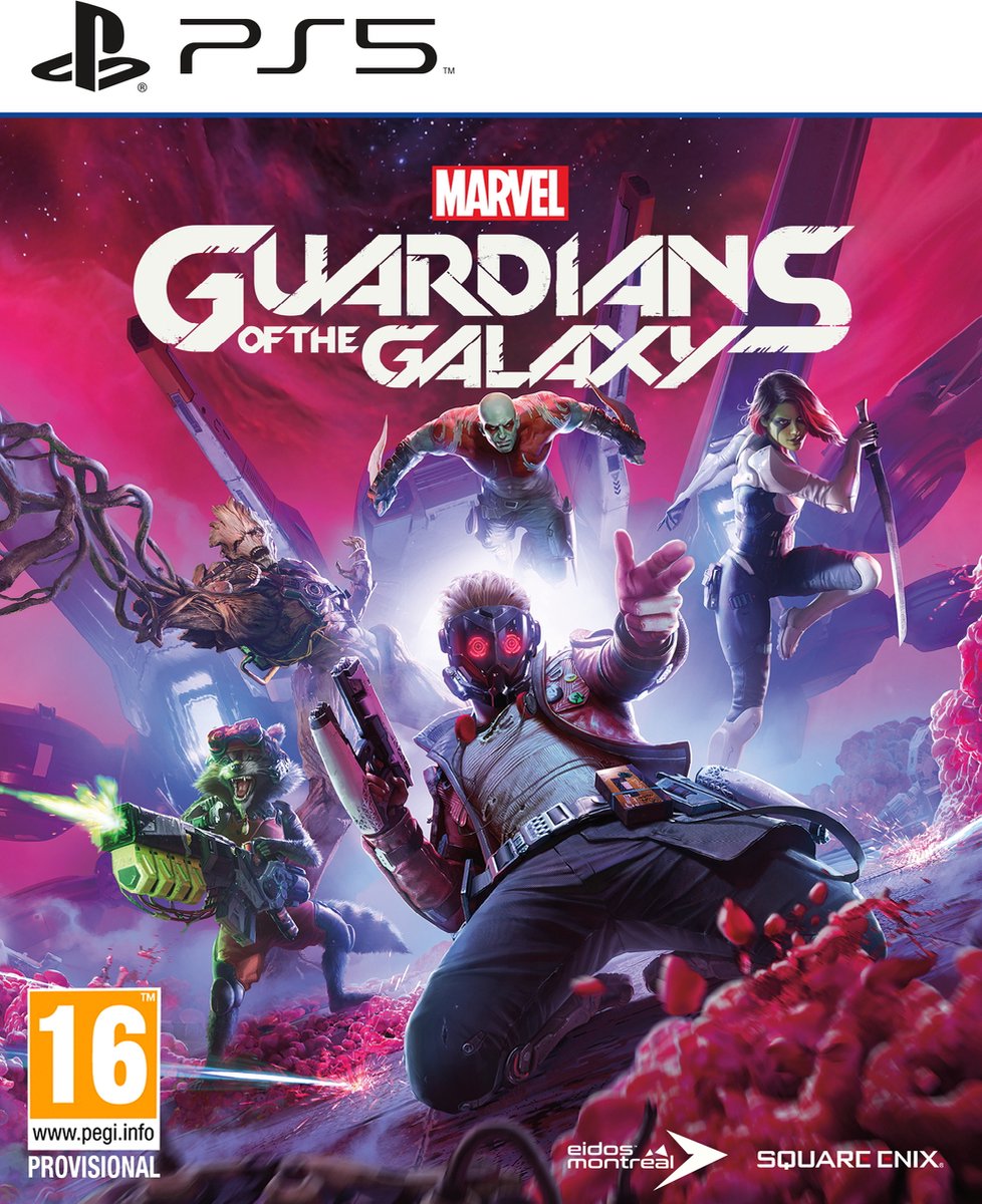 Square Enix Marvel's Guardians of the Galaxy, PlayStation 5, RP (Rating Pending), Fysieke media
