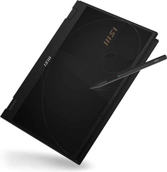 MSI Summit E14 Flip Evo A12MT-043FR Intel® Core™ i5 i5-1240P Hybride (2-in-1) 35,6 cm (14") Touchscreen Quad HD+ 16 GB LPDDR5-SDRAM 512 GB SSD Wi-Fi 6E (802.11ax) Windows 11 Home Zwart - MSI - Hoofdafbeelding