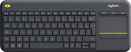 Logitech Wireless Touch Keyboard K400 Plus Clavier HTPC pour PC connecté  aux télévisions | bol.com
