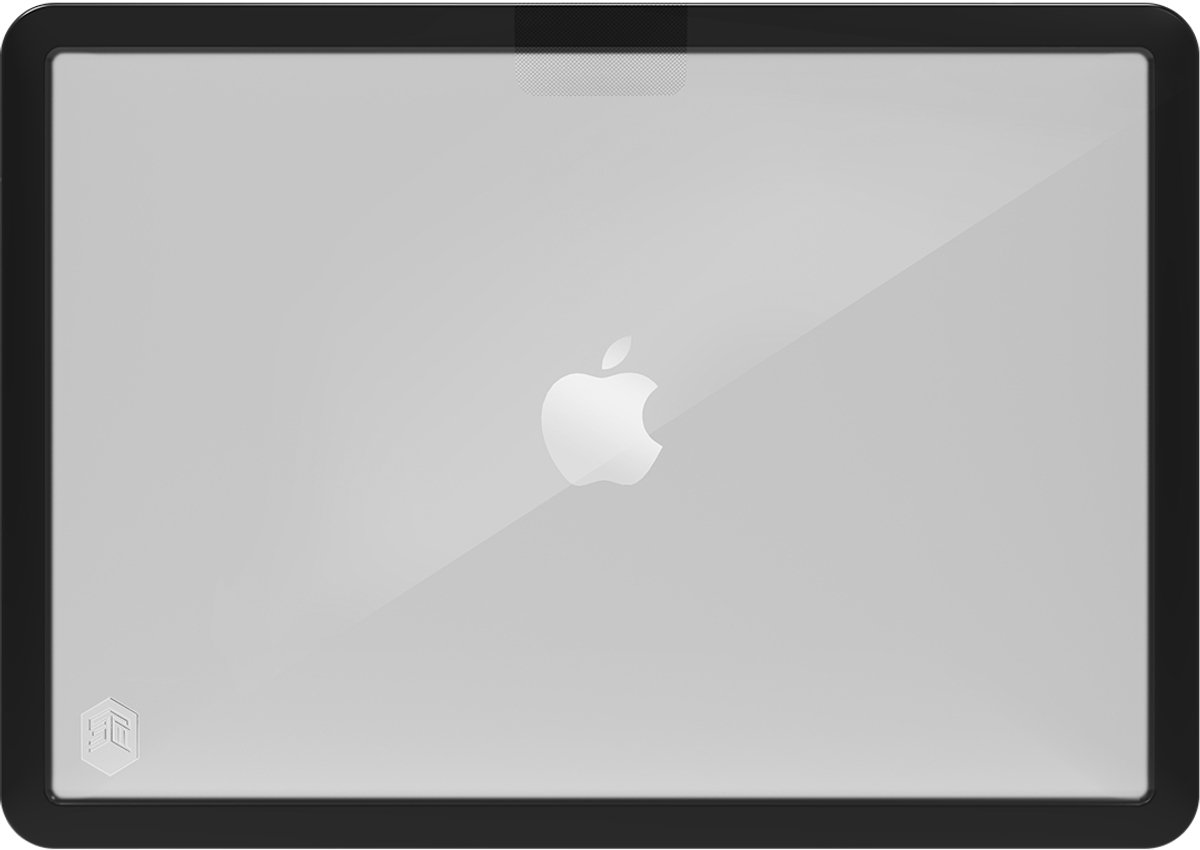 STM Dux Ultra Protective Case voor Apple MacBook Pro 13" (2019 - 2022) - Zwart/Transparant (Apple MacBook Pro 13,3" - Mid 2019, Mid 2020, M1-Late 2020, M2 2022)