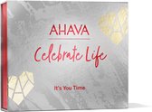 AHAVA Geschenkset IT'S YOU TIME - Complete Lichaamsverzorging | Mineraal Bodylotion, Handcreme & Douchegel | Geschenkmand | Vegan & Vrij van Alcohol en Parabenen | Verwenbox voor mannen & vrouwen - Set van 3