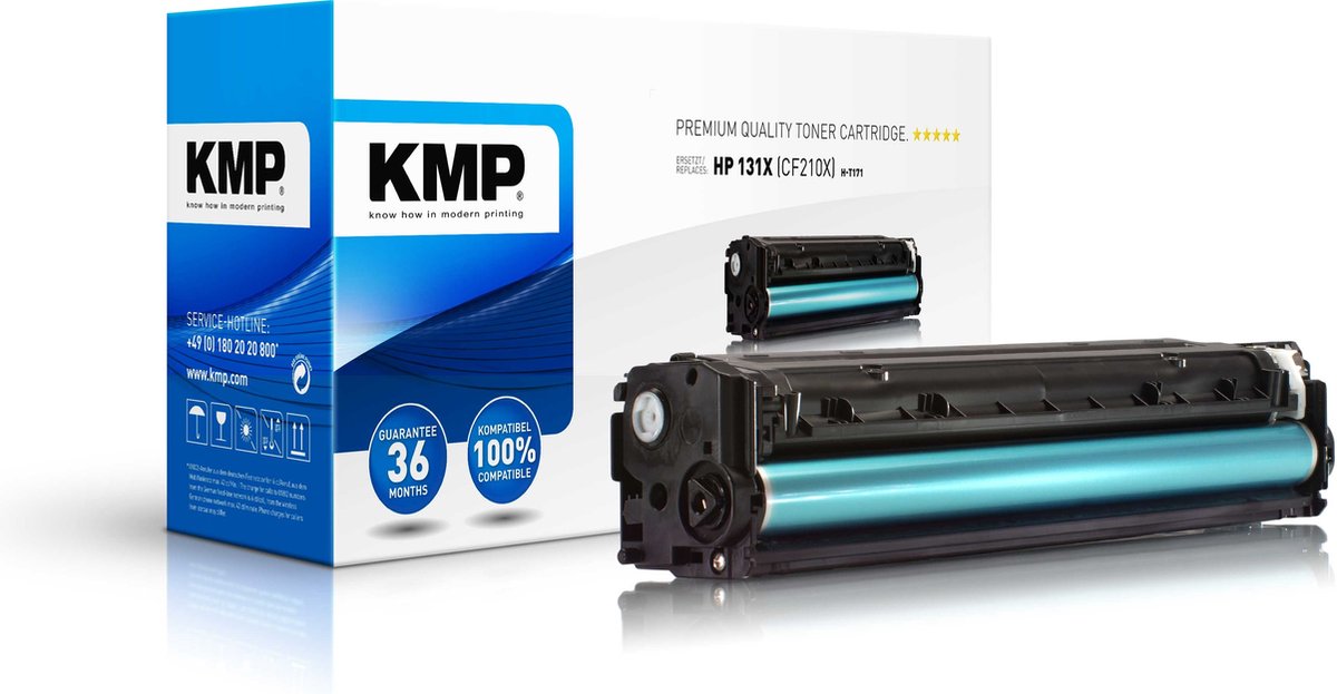 KMP H-T171 Tonercassette vervangt HP 131X, CF210X Zwart 2400 bladzijden Compatibel Toner