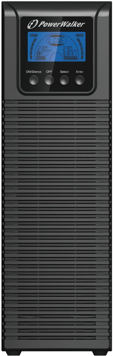 PowerWalker VFI 3000 TGS Dubbele conversie (online) 3 kVA 2700 W 3 AC-uitgang(en)