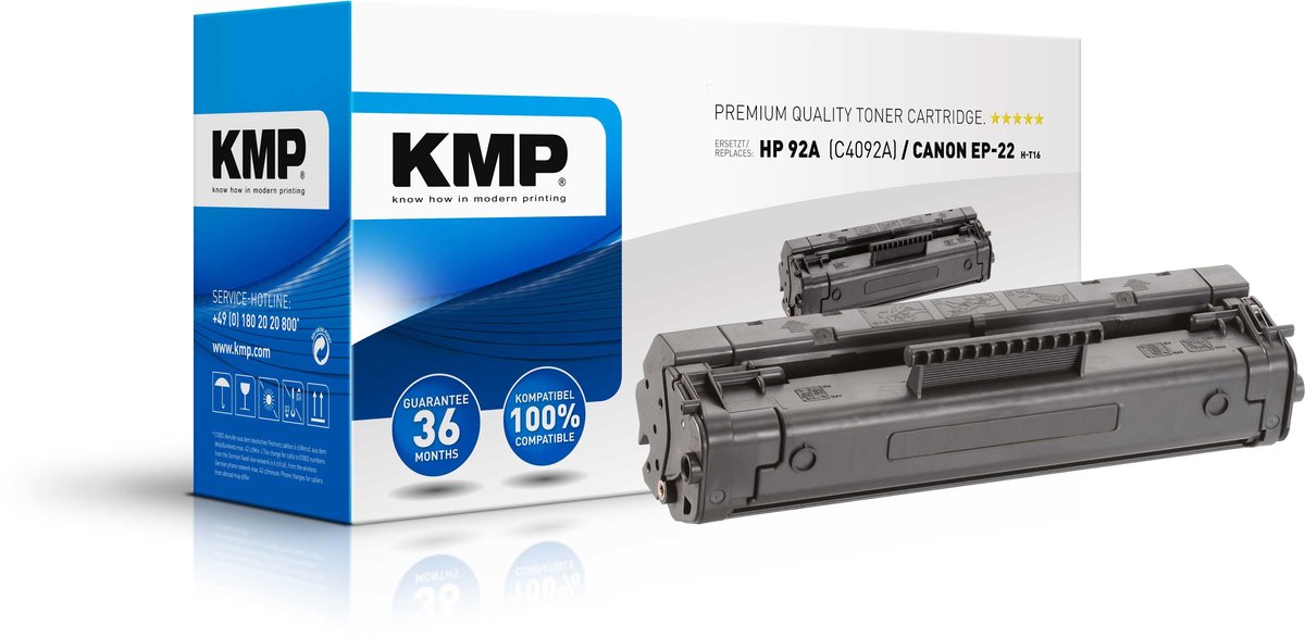 KMP H-T16 Zwart 1 stuk(s)
