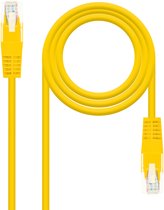 Câble de réseau RJ45 Cat.6 UTP AWG24, jaune, 2.0m