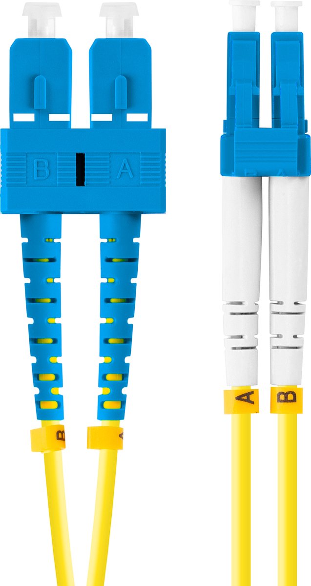 Lanberg FO-SULU-SD11-0050-YE InfiniBand en Glasvezelkabel 5 m SC LC Geel