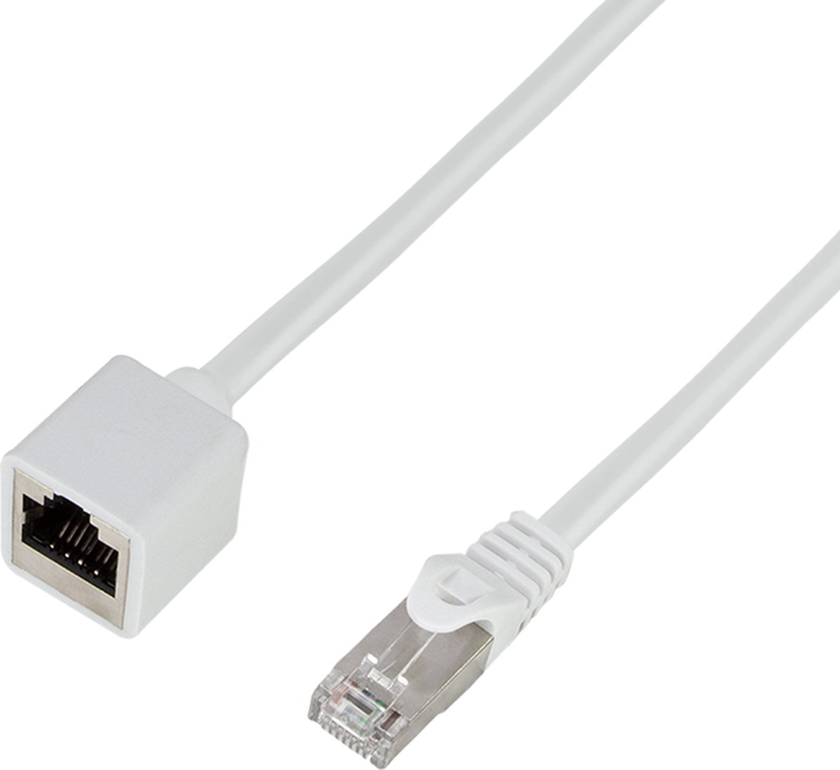 LogiLink CQX031S netwerkkabel Wit 1 m Cat6a S/FTP (S-STP) Rond