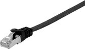 Equip 607696 CAT.6A U/FTP platte patch-kabel, 10,0 m, zwart