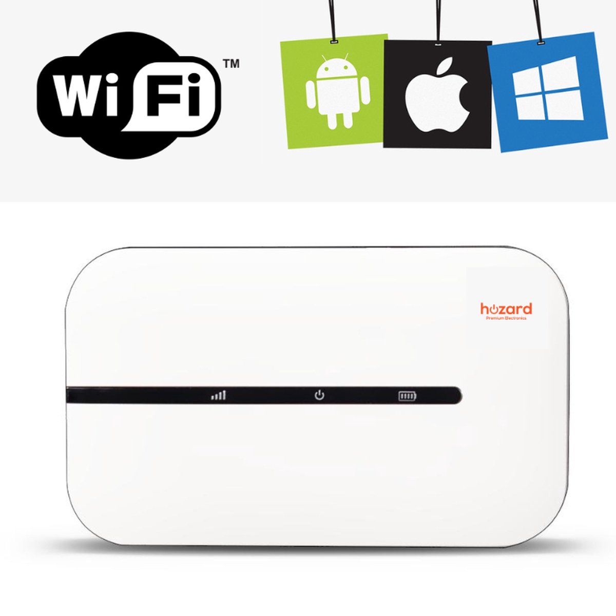 Hozard® MiFi Router Draadloze WiFi Router MiFi 4G Simkaart