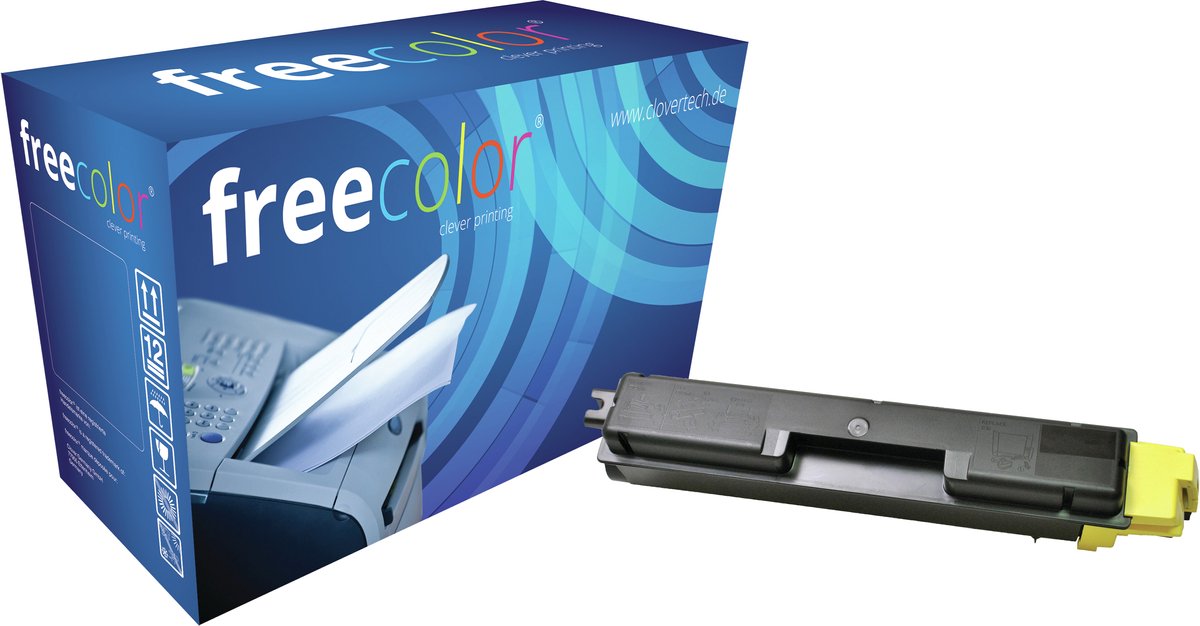 Freecolor - Vervangt Kyocera TK-580Y Toner - Geel - 2.800 pagina's - Compatible