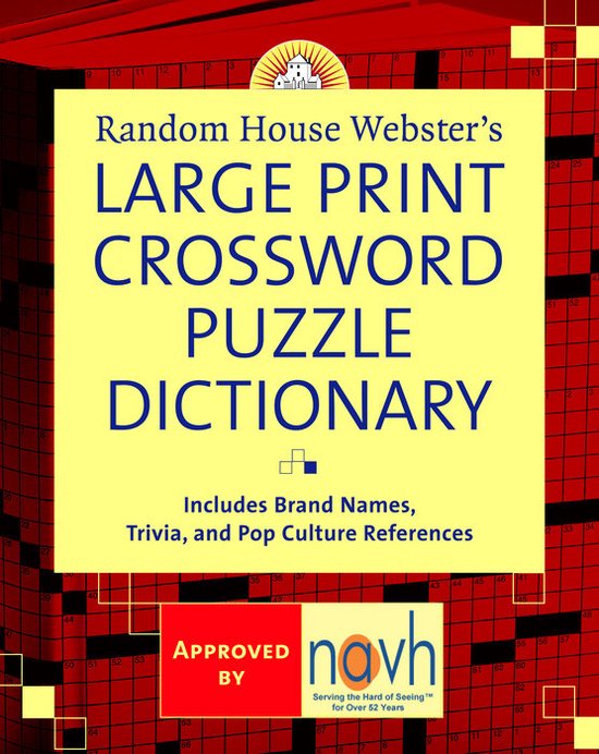 Random House ster's Large Print Crossword Puzzle Dictionary
