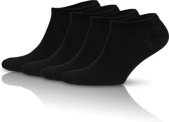 GoWith - chaussettes en coton - chaussettes de sport - 4 paires - chaussettes de cheville - chaussettes de baskets hommes - taille 39-42