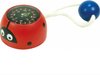 Afbeelding van het spelletje kompas Lieveheersbeestje rood houten kompas voor kinderen