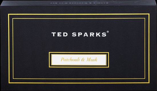 Ted Sparks - Geurkaars & Geurstokjes Diffuser - Gift Set - Patchouli & Musk - Ted Sparks