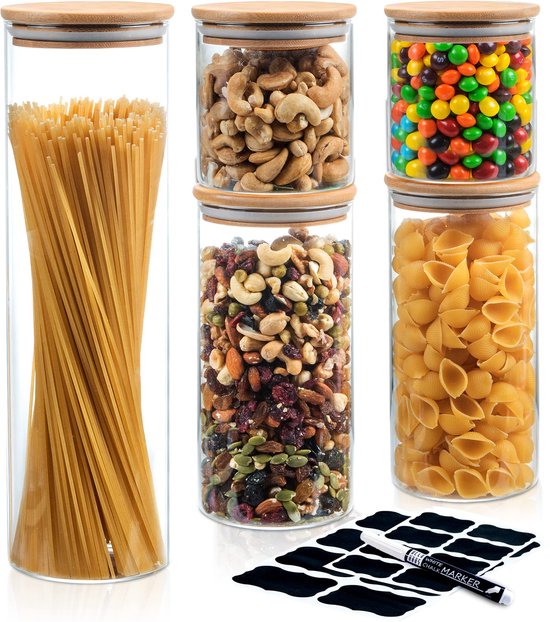 Boîte De Conservation Pour Spaghetti – Hermétique, Avec Couvercle, 30cm De Haut, 1800ml