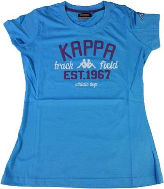 Kappa - T-shirt Athletic - Blauw - Maat S - Vrouwen