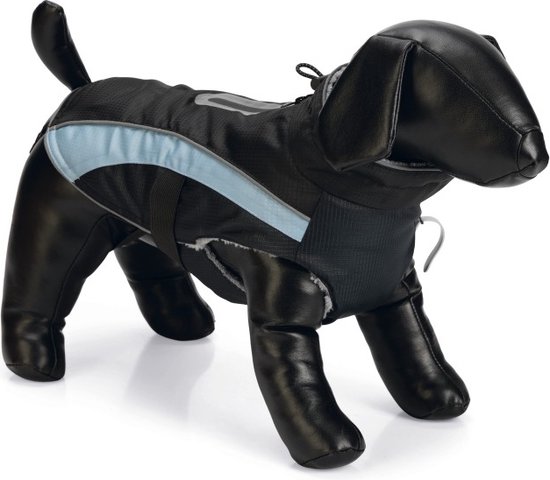 Beeztees Saby - Hondenjas - Kleur: Zwart/Blauw - Ruglengte: 40 cm