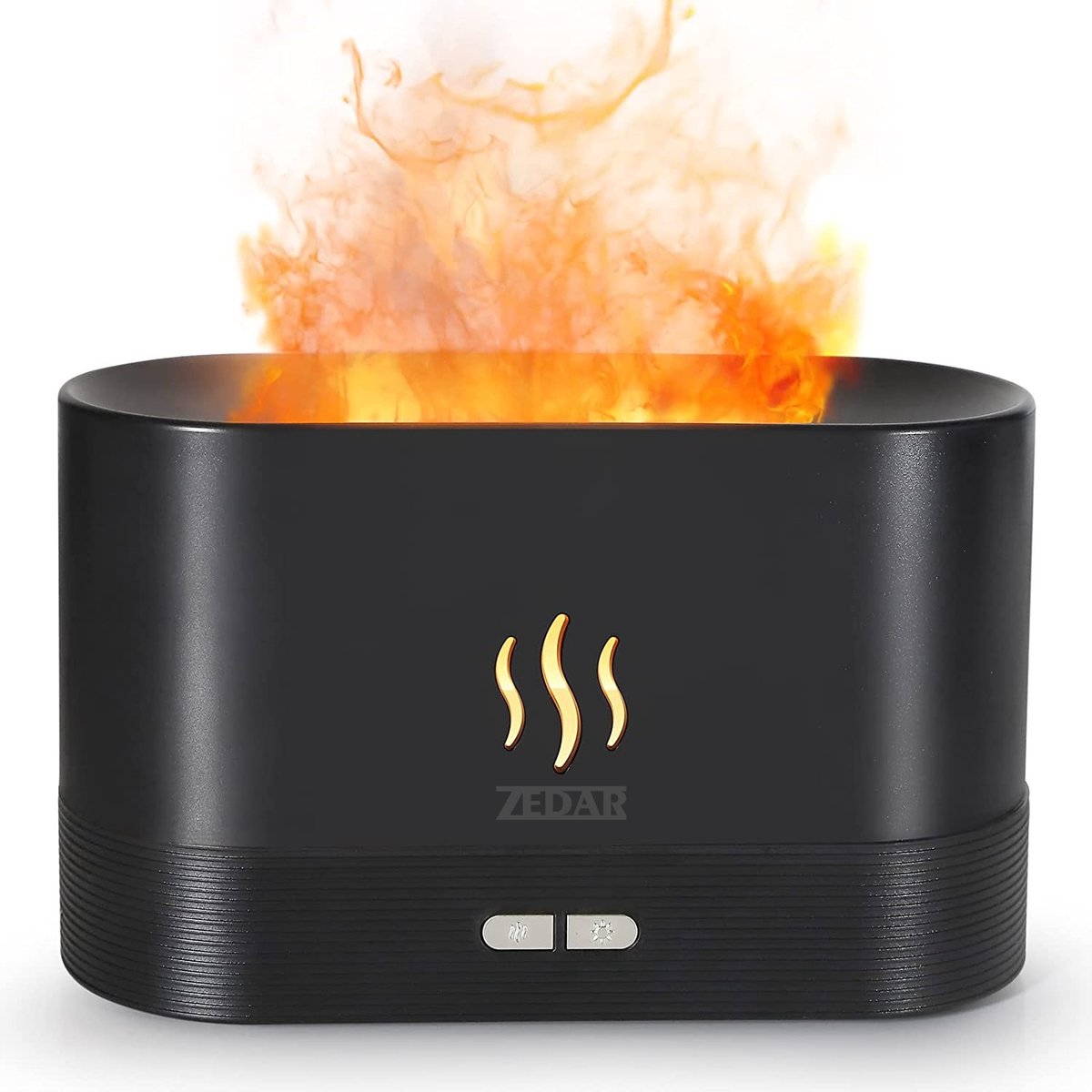 Goedkoopste Aroma Diffuser 200ML - Luchtbevochtiger – Verdamper – Aromatherapie - Geurverspreider - Vlam effect van Zedar