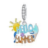 Charm pendentif en argent Hello Summer