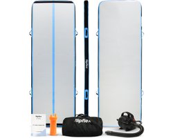 Flipflex - Airtrack 4 meter - 10 cm dik - Opblaasbare turnmat - Incl. miniblower