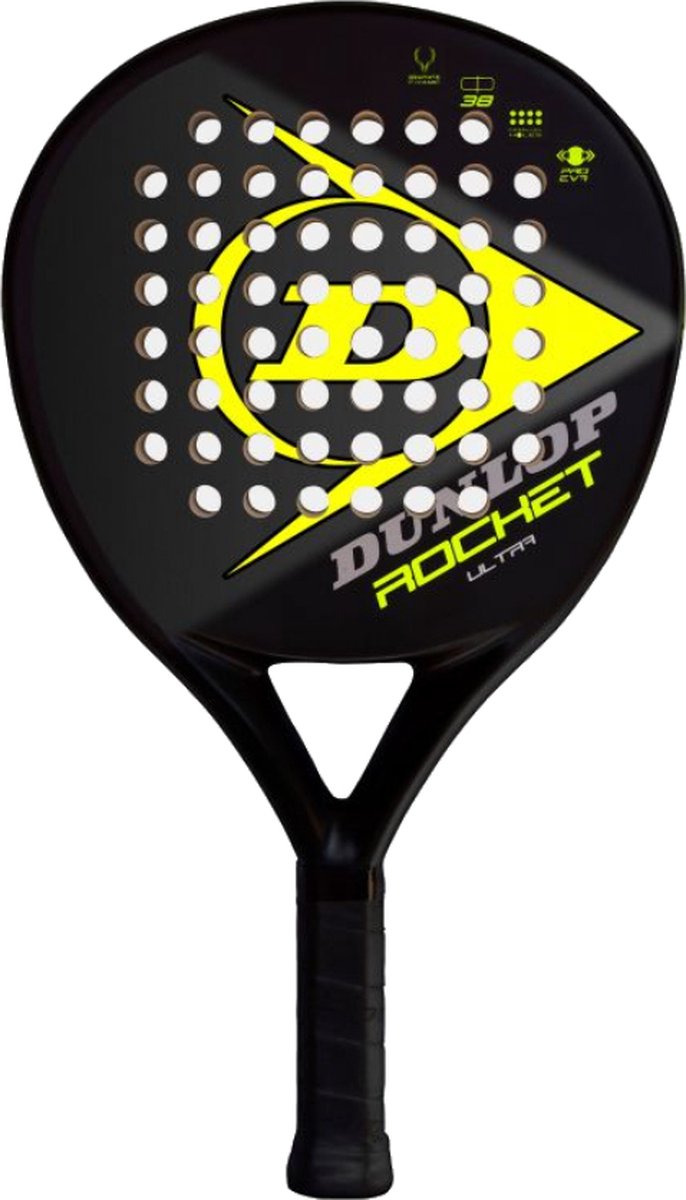 Dunlop - Rocket Ultra - padelracket - zwart - geel -padel