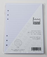 Aanvulling A5 geschikt voor o.a. Filofax, Succes Losbladige Planners 50 Vel, 120g/m² Breed Gelinieerd Wit Papier