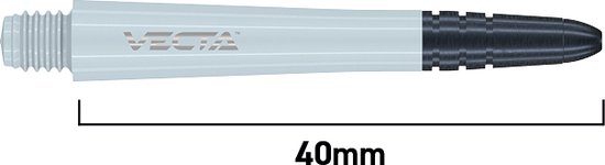 WINMAU - Vecta Dartschachten, Wit, Medium - 1 set per pakket (3 Dartschachten in totaal) van Winmau — afbeelding 2