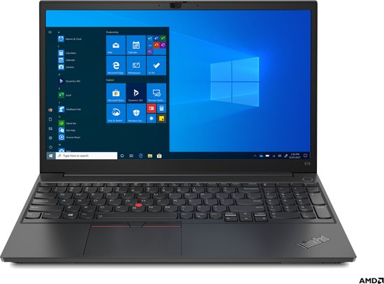 Lenovo ThinkPad E15 Gen 3 (AMD) AMD Ryzen™ 5 5500U Laptop 39,6 cm (15.6") Full HD 8 GB DDR4-SDRAM 256 GB SSD Wi-Fi 6 (802.11ax) Windows 11 Pro Engels Zwart