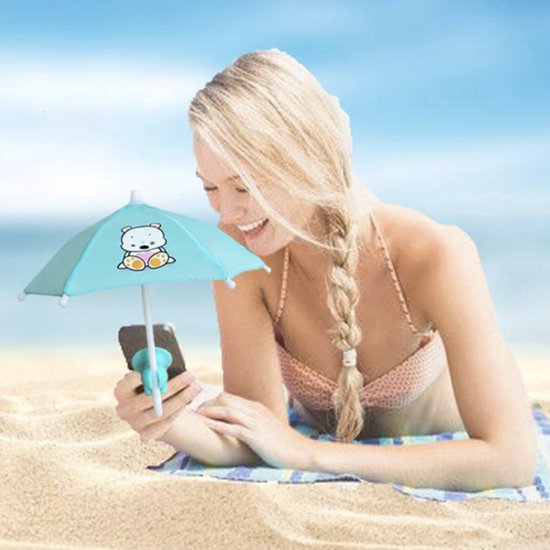 CB-Goods Mobiele Telefoonhouder met Parasol - Strand - Zon Paraplu... | bol.com