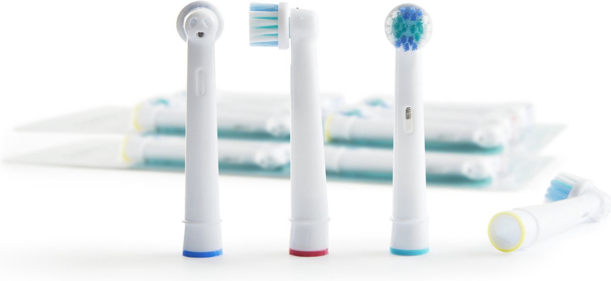 Mycare+ Opzetborstels - 16 Stuks - Vervangende Borstels voor Oral B - Borstelkoppen voor Elektrische Tandenborstel - Wit