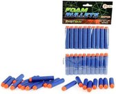 Foam pijltjes universeel - Blauw / Oranje - Foam - l 7 cm - Set van 2 - Speelgoed - Speelgoedpistool - Speelgoedpijlen