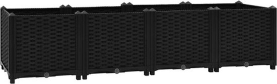 vidaXL - Plantenbak - verhoogd - 160x40x38 - cm - polypropyleen
