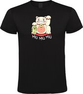 Klere-Zooi - Maneki Neko - Zwart Kids T-Shirt - 116 (5/6 jr)