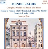 Nomos Duo - Complete Works For Violin & Piano (CD)
