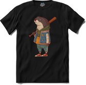 Casual Baseball Otter T-Shirt Heren / Dames Dieren Shirt