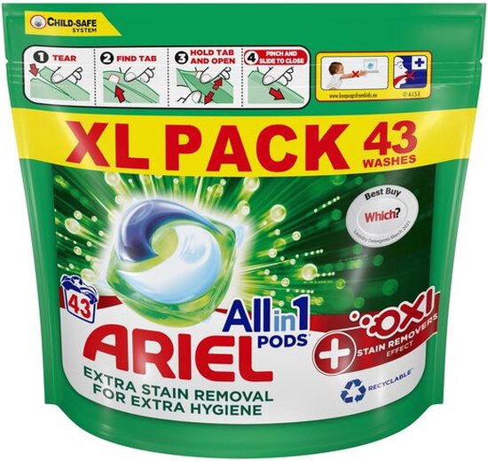 Ariel Ultra Oxi efffect All in1 pods 2 x 43 stuks