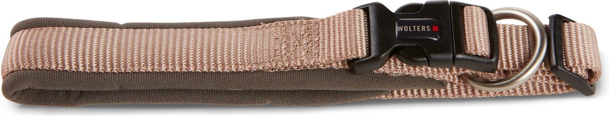 Wolters Cat&Dog Wolters Professional Comfort Halsband Champagne/truffel | GR.6 | 50-55cm x 35mm | Veilige sluiting | Anti-trekbelasting