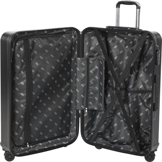 Onmiddellijk Zeebrasem ledematen Handbagage Koffer 50x30x20 - reiskoffer met wielen - zwart | bol.com