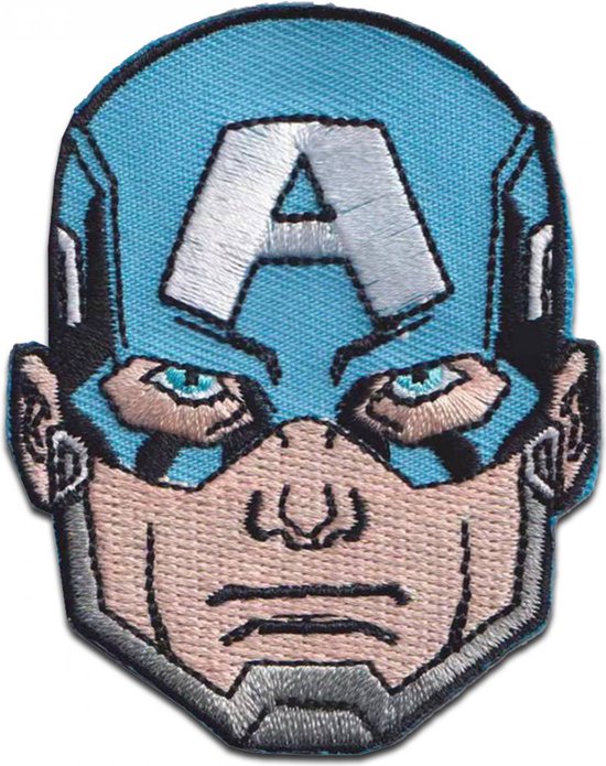 Embroidered Patch Marvel Shield Superhero Logo Patch – Iron-On Or - Foto 2