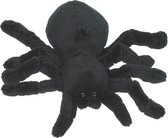 Cornelissen Knuffel tarantula spin - 20 cm - pluchen - zwart