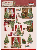 3D Cutting Sheet - Amy Design - History of Christmas - Christmas Home 10 stuks