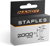 Handy - Nietjes voor Nietpistool / Tacker - 1,2 x 2 x 10 mm - 2000 stuks - o.a. voor Handy Nietpistool