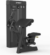 Spirit Fitness SP-4307 - Biceps Curl Machine - Steekgewichten / Selectorized - steekgewichten - ruimtebesparend ontwerp - geïntegreerde rep-teller - volledig verstelbaar - voor professioneel gebruik