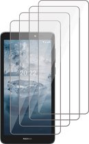 Screenprotector geschikt voor Nokia C2 2nd Edition - Gehard Glas Beschermglas Tempered Glass Screen Protector - 4 Stuks