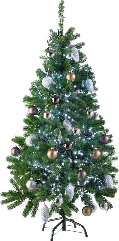 Kunstkerstboom Oregon H245 cm Wit grijsachtig - Kunstkerstbomen en kunstbomen