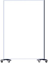 IVOL Mobiele Scheidingswand 120x160 cm - Akoestisch paneel - Whiteboard - Licht Grijs